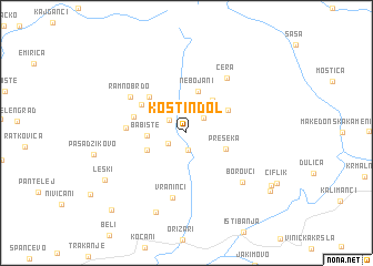 map of Kostin Dol