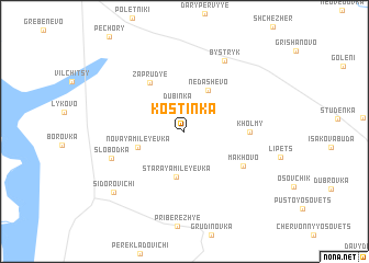 map of Kostinka