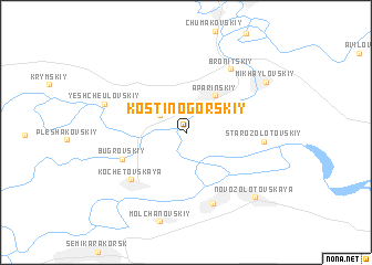 map of Kostinogorskiy