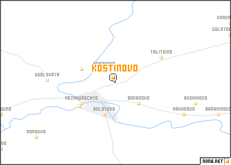 map of Kostinovo