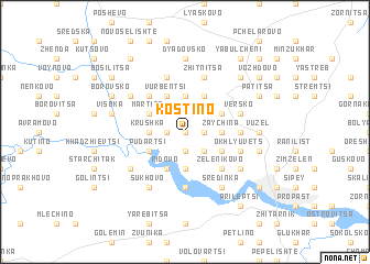 map of Kostino