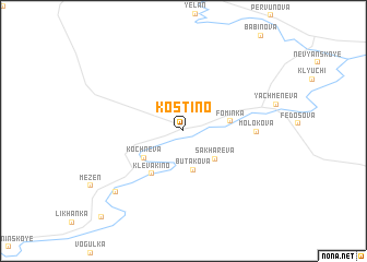 map of Kostino