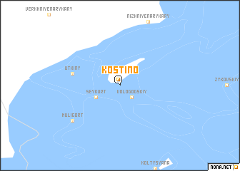 map of Kostino