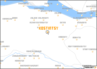 map of Kostintsy