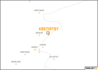 map of Kostintsy