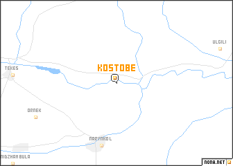 map of Kostobe