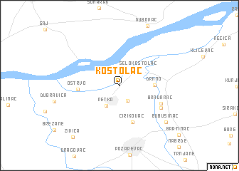 map of Kostolac