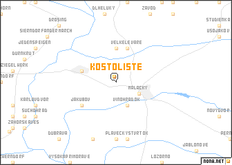 map of Kostolište