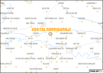 map of Kostolná pri Dunaji