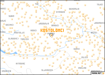 map of Kostolomci