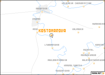map of Kostomarova