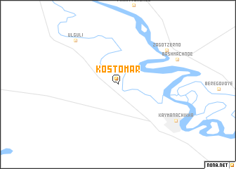 map of Kostomar