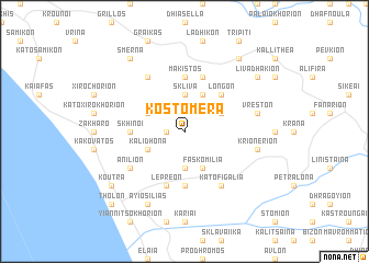 map of Kostoméra