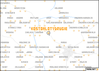 map of Kostomłoty Drugie