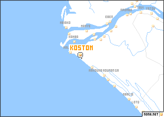 map of Kostom