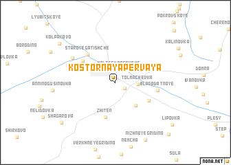 map of Kostornaya Pervaya