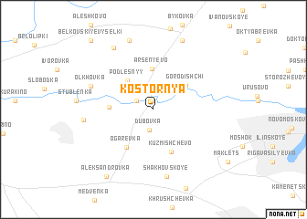 map of Kostornya