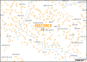 map of Kostrača