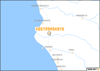 map of Kostromskoye