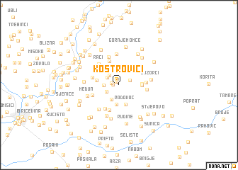 map of Koštrovići