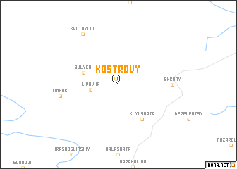 map of Kostrovy