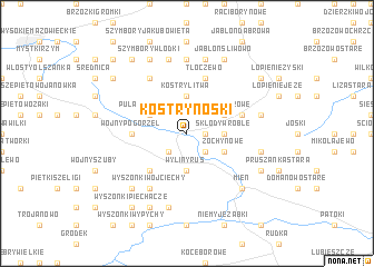 map of Kostry Noski