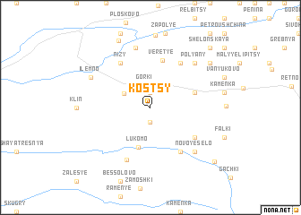 map of Kostsy