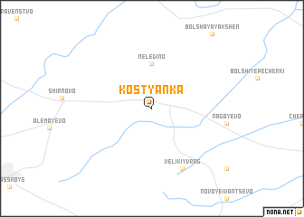 map of Kostyanka