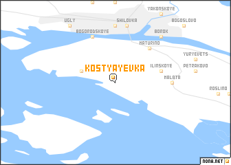 map of Kostyayevka