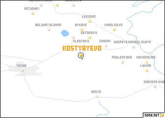 map of Kostyayevo