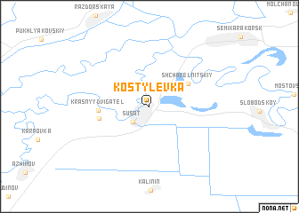 map of Kostylevka