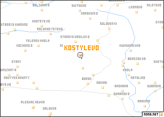 map of Kostylëvo