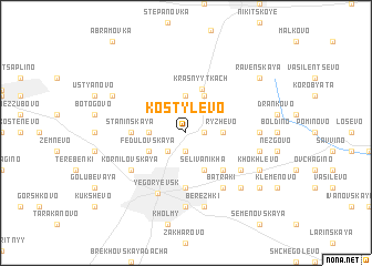 map of Kostylëvo