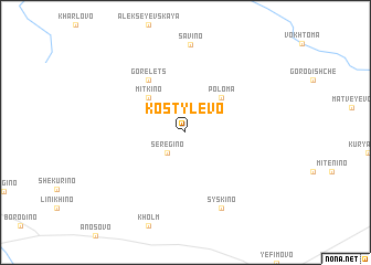 map of Kostylevo
