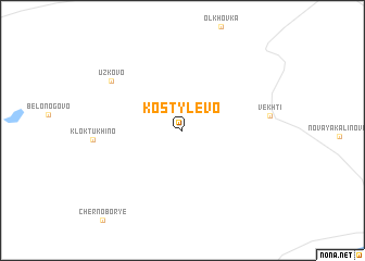 map of Kostylëvo