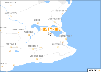 map of Kostyrine