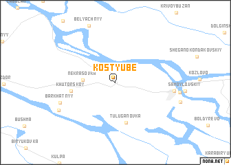 map of Kostyube