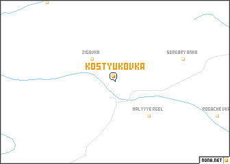 map of Kostyukovka