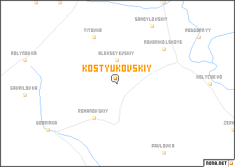 map of Kostyukovskiy