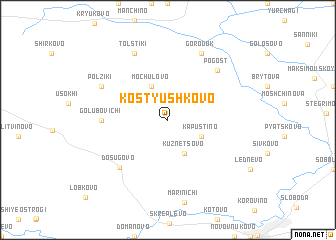 map of Kostyushkovo