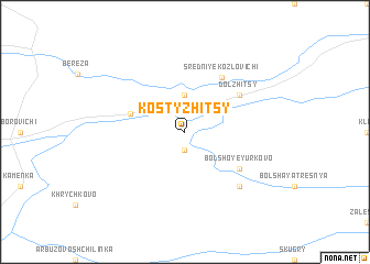 map of Kostyzhitsy