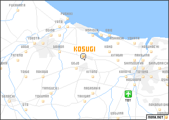 map of Kosugi