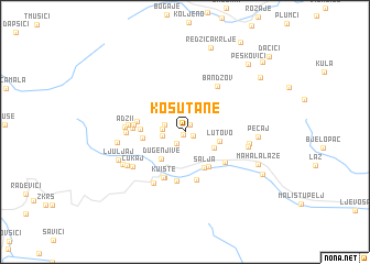 map of Košutane