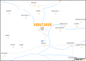 map of Koşutdere