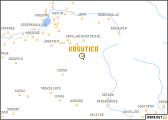 map of Košutica