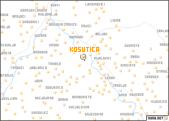 map of Košutica