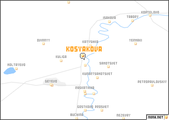 map of Kosyakova