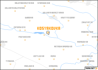 map of Kosyakovka