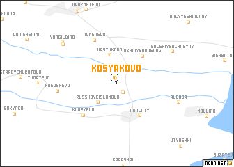 map of Kosyakovo