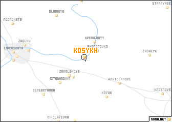 map of Kosykh